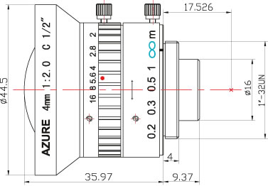 Объектив AZURE PHOTONICS для камеры